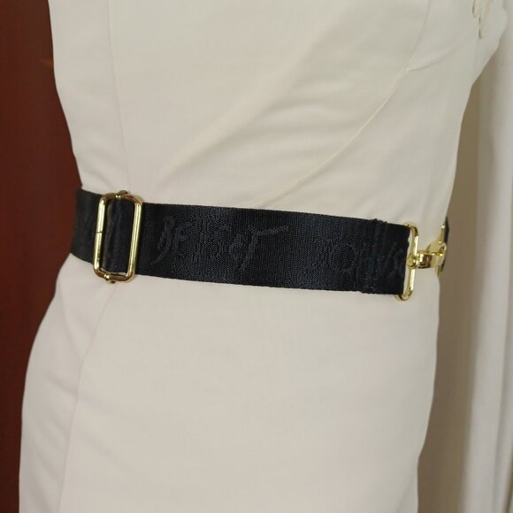 Vintage Betsey Johnson Purse Strap/Belt, Black Nylon Seatbelt Material, OSFM - Picture 5 of 6